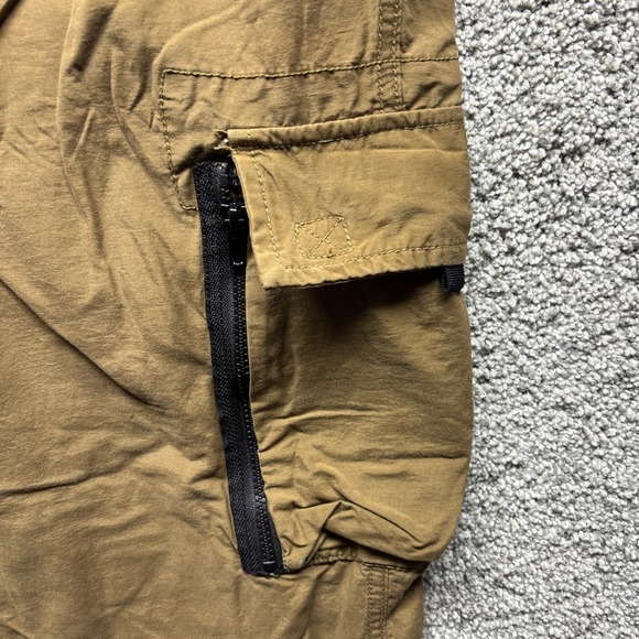 Aeropostale Utility Cargo Pants 8459 Mens LARGE Brown Relaxed Fit Drawstring EUC - Picture 4 of 14